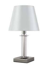 Настольная лампа Crystal Lux Nicolas LG1 NICKEL/WHITE