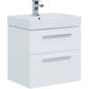 Тумба с раковиной Aquanet Nova 60 2 ящика, белый глянец