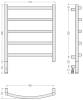 Полотенцесушитель электрический Сунержа Галант 3.1 31-6000-6050 60x50 фото 5