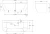 Акриловая ванна BelBagno BB74-NERO-W0 165x78 белый глянец/чёрная матовая фото 3