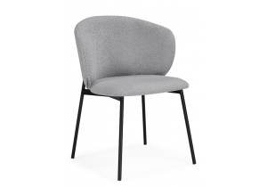 Стул на металлокаркасе Woodville Рикко 674677 серый (81 cloud) / черный