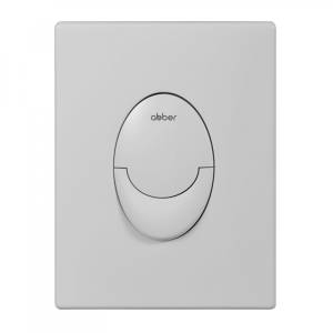 Кнопка смыва Abber AC0125MW пневматическая, белая матовая