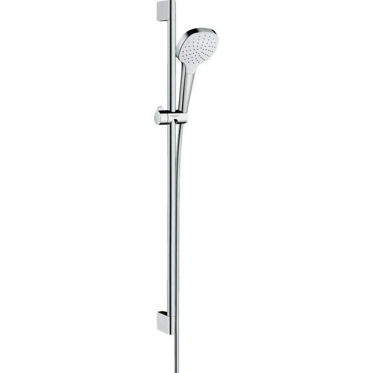 Душевой гарнитур Hansgrohe Croma 26594400 Select E, белый, хром