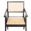 Стул Tetchair Loki 24339 черный, дерево вяз, ротанг фото 6