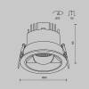 Встраиваемый светильник Technical Downlight DL100-12W2.7-3-4K-RD-B фото 9