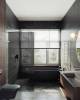 Душевая перегородка MaybahGlass MGD-274-4 79x195, стекло графит 8 мм, профиль хром глянцевый фото 2