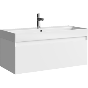 Тумба с раковиной Aqwella Geometria GE01101WM белый, 100x45