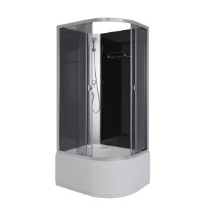 Душевая кабина Niagara Eco E100/80/40L/TN/BK 100x80x195
