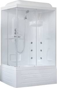 Душевая кабина Royal Bath BP RB8120BP2-T-R с высоким поддоном, с сиденьем