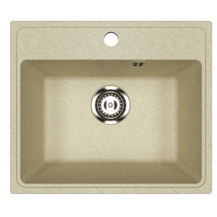 Мойка кухонная Uperwood Econ UPD-408 4910201232 бежевая матовая, 49x42