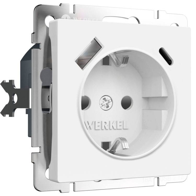 Розетка с заземлением Werkel W1171761