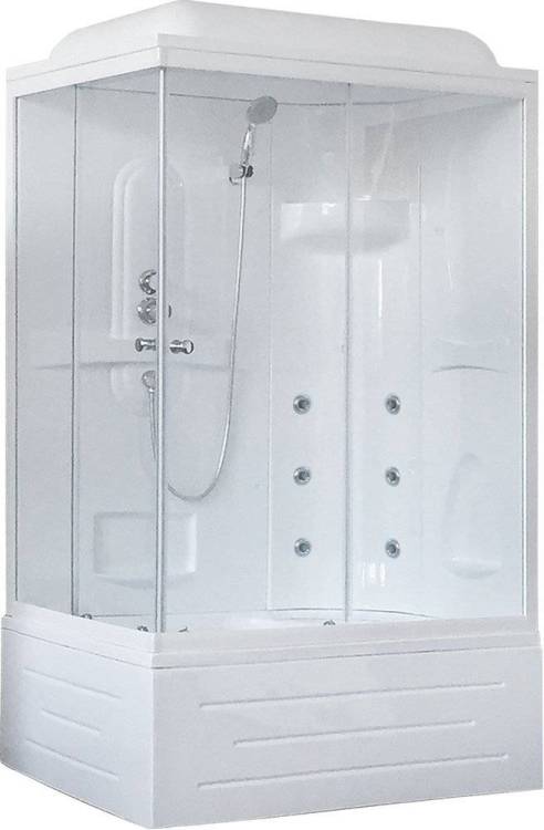Душевая кабина Royal Bath BP RB8120BP2-T-R с высоким поддоном, с сиденьем