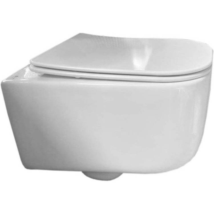 Унитаз подвесной Ceramica Nova New Day CN3005 безободковый, с крышкой-сиденьем микролифт