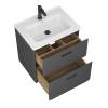 Тумба с раковиной Veneciana Tuscany 60 56081 графит матовый фото 2