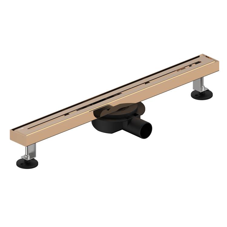 Душевой трап Wasserkraft Naab (Нааб) 86D60RG розовое золото глянцевое, 60 см