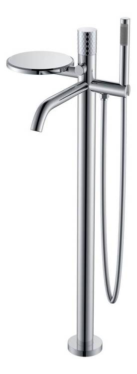 Смеситель для ванны Boheme Stick 129-CRCR напольный, Chrome Diamond Chrome
