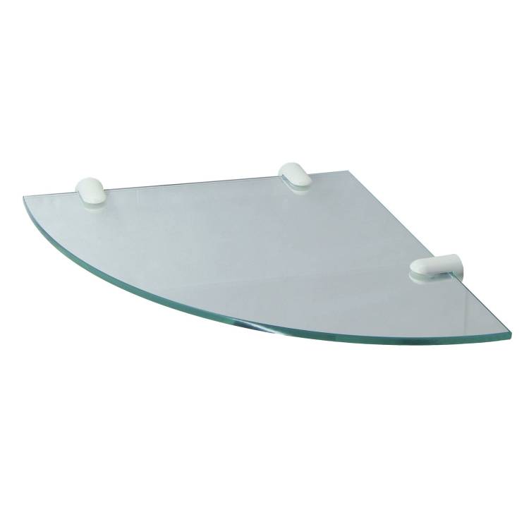 Полка Wasserkraft K-533W стеклянная, угловая,
