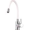 Смеситель для кухни Webert Viper VP920602744 с гибким изливом, хром, белый