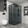 Душевой уголок Niagara Eco NG-1129-14QT профиль черный матовый, стекло тонированное, 120x90x190 фото 3