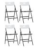 Набор из 4 складных стульев Stool Group Lite PP15 white X4 белый, банкетные