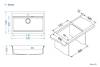 Мойка кухонная Alveus Granital Atrox 40 1140446 Concrete - G81 с сифоном, 79x50 фото 2