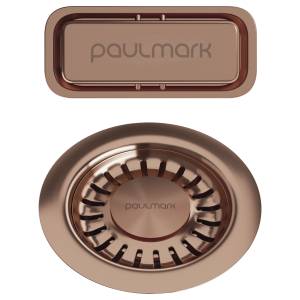 Слив Paulmark PM6024-BC с овальным переливом, брашированная медь