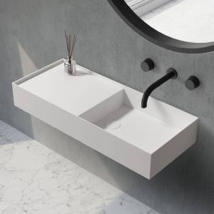 Раковина Abber Stein AS2648 подвесная, 80 см, белая матовая