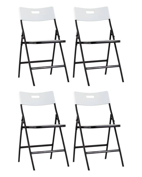 Набор из 4 складных стульев Stool Group Lite PP15 white X4 белый, банкетные
