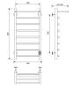 Полотенцесушитель электрический Comfysan Scola 016913 EC-8 80/40 с полкой, белый матовый фото 2