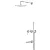 Душевая система Abber Emotion 316 AF8817BST с изливом, брашированная сталь