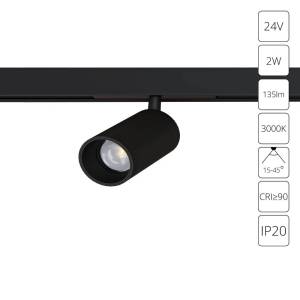 Магнитный трековый светодиодный светильник Arte Lamp Presto A6327PL-1BK