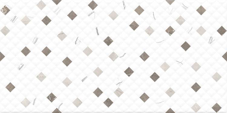 Керамическая плитка Global Tile Siluet GT125VG Мозаика Белый 50x25