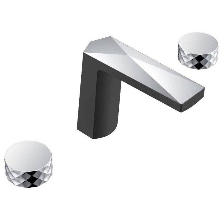 Смеситель для раковины Boheme Venturo 150-BCR-DIAMOND черный хром