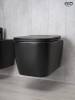 Унитаз подвесной Gid Cuadrado Tr2140Bm 62255Y черный матовый фото 8