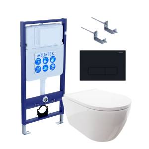 Комплект Aquatek Поларис SET AQUATEK ПОЛАРИС-017 4в1 кнопка черный матовый