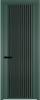 Межкомнатная дверь Profil Doors 3 AGP цвет профиля Зеленый воск, стекло безопасное 6 мм мору черный 800x2000