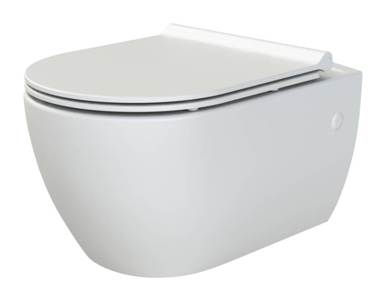 Унитаз подвесной Boheme Bianca 963-SET-2-MW с крышкой-сиденьем, белый матовый