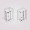 Душевой уголок AM.PM X-Joy W94G-403-12080-MТ Square Slide 120х80, матовый хром, прозрачное фото 8