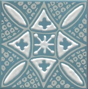 Декор Kerama Marazzi Бахия KMD3STA020GN 2 бирюзовый глянцевый 9.8x9.8