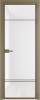 Межкомнатная дверь Profil Doors 4 AX цвет профиля Шампань, стекло безопасное 6 мм белый триплекс 800x2000