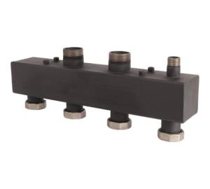 Стальной распределительный коллектор Rommer 2 отопительных контура 1 1/2 x 1 1/2