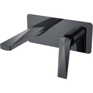 Смеситель для раковины Boheme Venturo 375-SGM Shine Gun Metall с внутренней частью