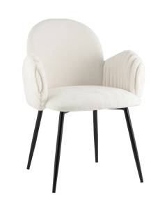 Стул Stool Group Wave Stripes VC006 FL 0917-0006/Fl-100 seat DUAL белый, букле