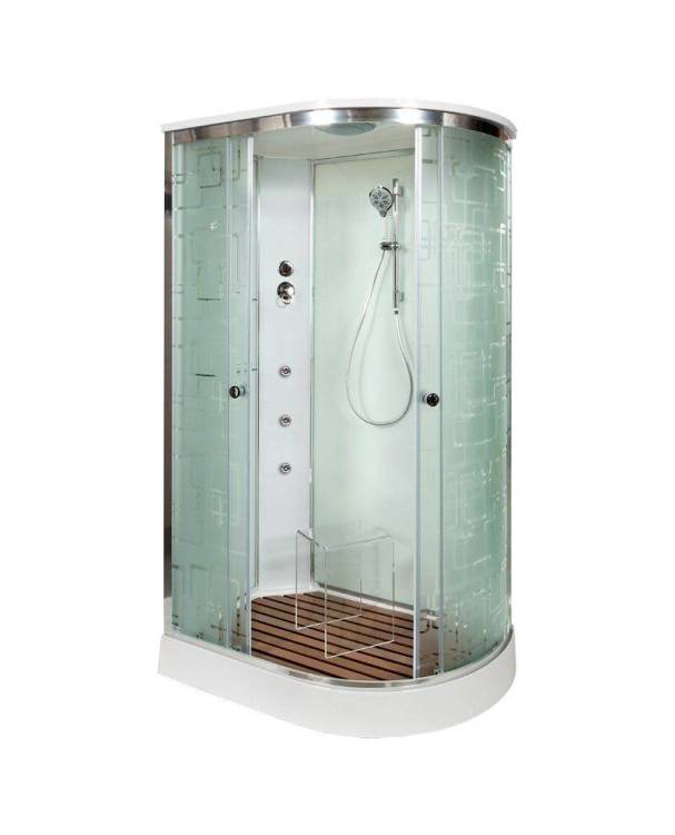 Душевая кабина AvaCan EM1511LGM с гидромассажем, 110x80x220