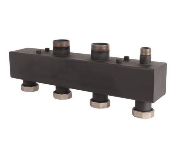 Стальной распределительный коллектор Rommer 2 отопительных контура 1 1/2 x 1 1/2