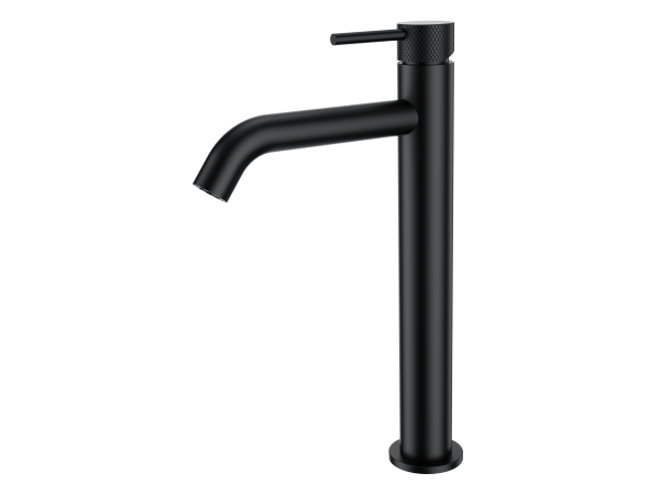 Смеситель для раковины Wonzon & Woghand WW-H1062-MB высокий, черный матовый