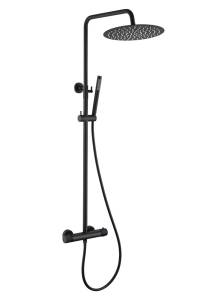 Душевая стойка Boheme Uno 468-T-2-B с термостатом, Black