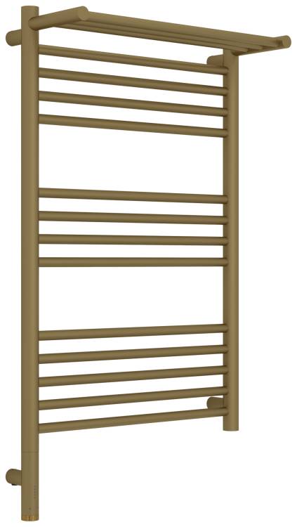 Полотенцесушитель электрический Сунержа Богема 3.1 032-6006-8050 с 1 полкой, Матовое золото, 80x50