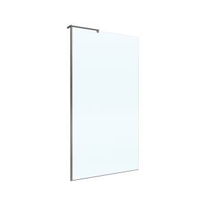 Душевая перегородка BelBagno UNO-L-1-TB-100-C-GM профиль оружейная сталь, стекло прозрачное, 100x200