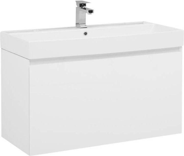 Тумба с раковиной Aquanet Йорк 100 212594 белый